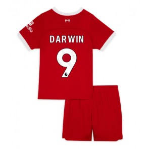 Liverpool Darwin Nunez #9 kläder Barn 2023-24 Hemmatröja Kortärmad (+ korta byxor)